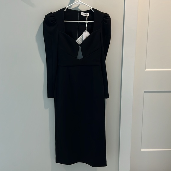 Rebecca Vallance Katie cutout crepe midi dress NWT - Picture 4 of 11